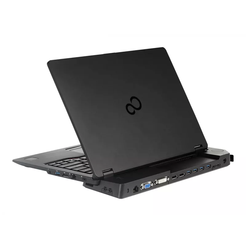 Fujitsu S26391-F1607-L109 dokų stotelė nešiojamam kompiuteriui, juoda