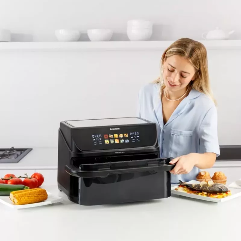 Riebalų neturinti gruzdintuvė su ilgu krepšeliu ir griliu Taurus 973004000