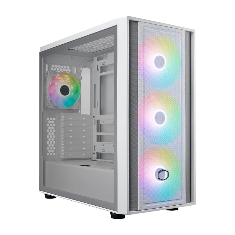 Cooler Master MasterBox 600 White Desktop – baltas kompiuterio korpusas