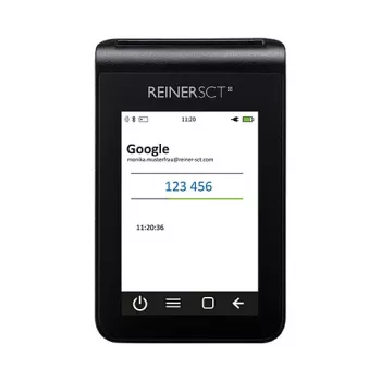 Kortelių skaitytuvas ReinerSCT tanJack deluxe Black TFT, modelis 2708200-000, 220 kg