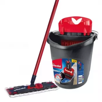 Vileda Ultramax Complete šluotos ir kibiro rinkinys, pilka