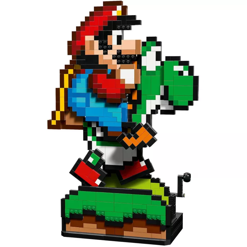 Konstruktorius LEGO Super Mario World Mario & Yoshi rinkinys 71438 – interaktyvios figūrėlės ir statomi žaidimo elementai