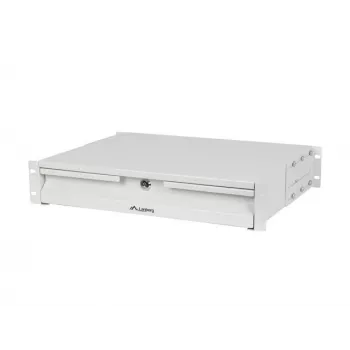 Stalčius 19 inch 2U 360mm pilkas LANBERG (2U/483x360mm, apkrova iki 90 kg, tvirtinimas 4 taškais)