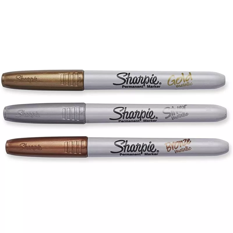 Sharpie 1986006 žymekliai smailiu antgaliu – bronzos, aukso, sidabro spalvos (3 vnt.)