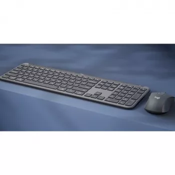 Logitech Signature Slim Combo MK950 verslui - Klaviatūros ir pelės rinkinys - 100% - pilno dydžio - Belaidis - Bluetooth 5.1 LE - QWERTZ - Šveicariškas - Grafitas (920-012503)