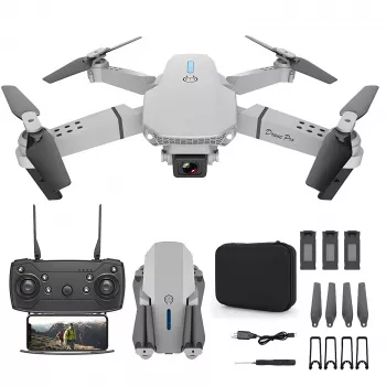 Dronas Extralink E88 Pro su trimis 1800 mAh baterijomis ir nešiojimo krepšiu