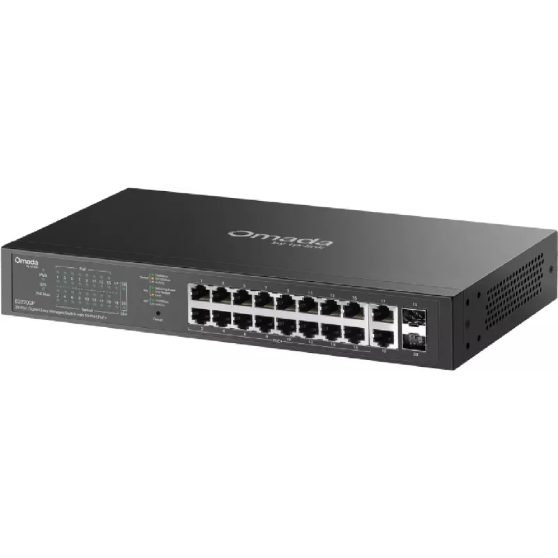 TP-LINK Omada ES220GP valdomas tinklo jungiklis 18x Gigabit (10/100/1000) su PoE+ palaikymu