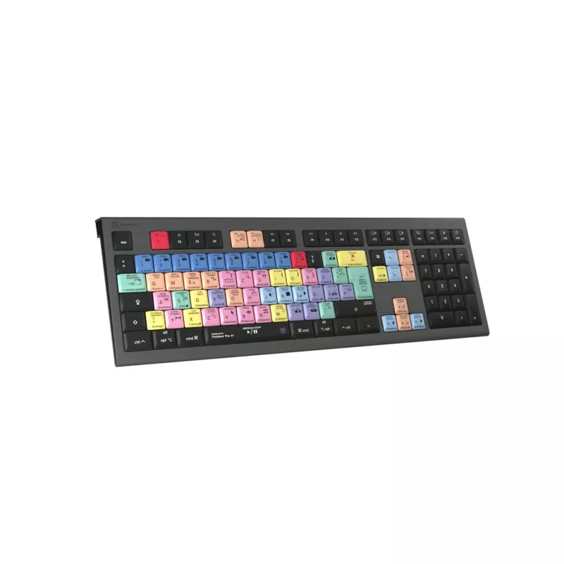 Logickeyboard Adobe Premiere Pro CC Astra 2 klaviatūra Universal USB QWERTZ vokiška pilka