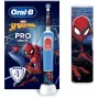 Oral-B Vitality PRO Kids Spiderman elektrinis dantų šepetėlis vaikams, mėlynas