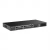 Valdomas komutatorius RUIJIE RG-ES228GS-P – 26x Gigabit RJ-45, 24x PoE prievadai, 370 W PoE biudžetas, 2x SFP, metalinis, montuojamas į stelažą