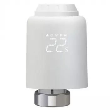 Tuya HT260089 išmanusis termostatinis vožtuvas, Wi-Fi, baltas
