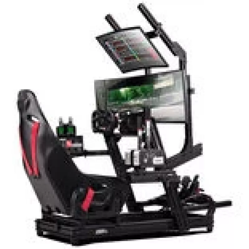 Next Level Racing GTElite aliumininis simuliatoriaus kėbulas su vairo plokšte + O-Rouge C1-XL Cold Fusion lenktyninė sėdynė