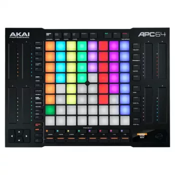 DJ valdiklis AKAI APC64 — 8x8 mygtukų tinklelis, USB maitinamas, skirtas Ableton Live