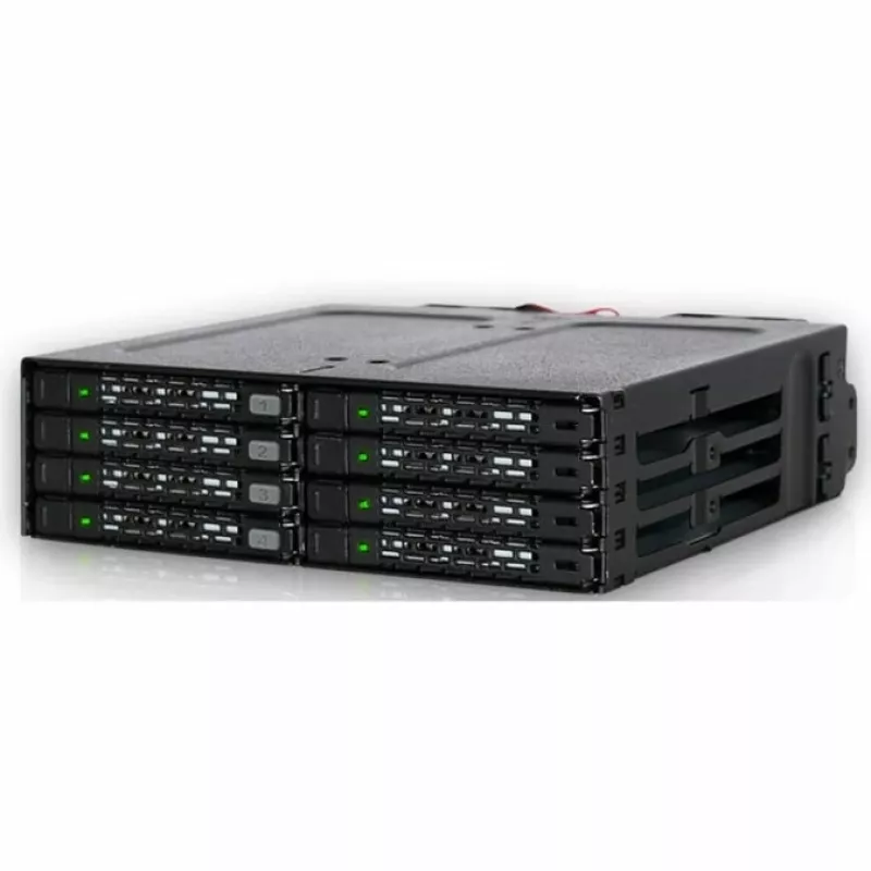 ICY DOCK ToughArmor MB998IP-B - 8 vietų 2,5 colio SAS/SATA SSD ir HDD (7 mm) pagrindinė plokštė modulis