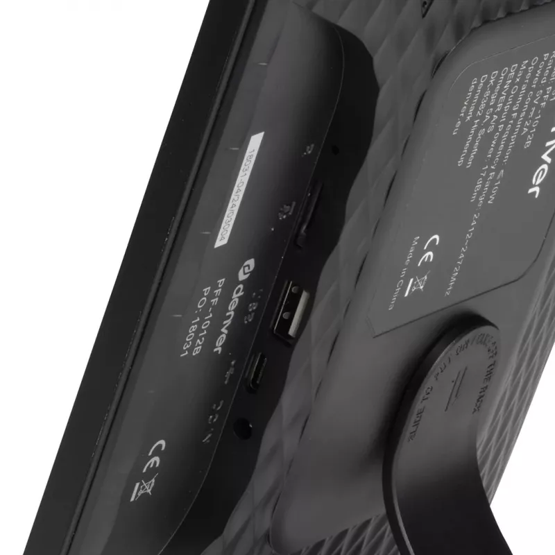 Denver PFF-1012 skaitmeninis nuotraukų rėmelis juodas 25,6 cm (10,1 inch) jutiklinis ekranas Wi-Fi