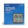 Vidaus temperatūros ir drėgmės jutiklis SAVIO CT-01/B pastatomas, LCD, -10–55°C, 10–99% RH, CR2032