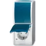 BUSCH JAEGER 2601/6/20 EBW-53 kištukinis lizdas - F tipas - 2P+E - mėlynas - baltas - IP44 - 250 V - 16 A