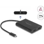 USB Type-C į 2× HDMI 4K 60 Hz adapteris Delock 64309 (DisplayLink)