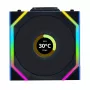 Ventiliatorius Lian Li UNI FAN SL Wireless LCD 120 12 cm juodas 31 dB 51,45 cfm