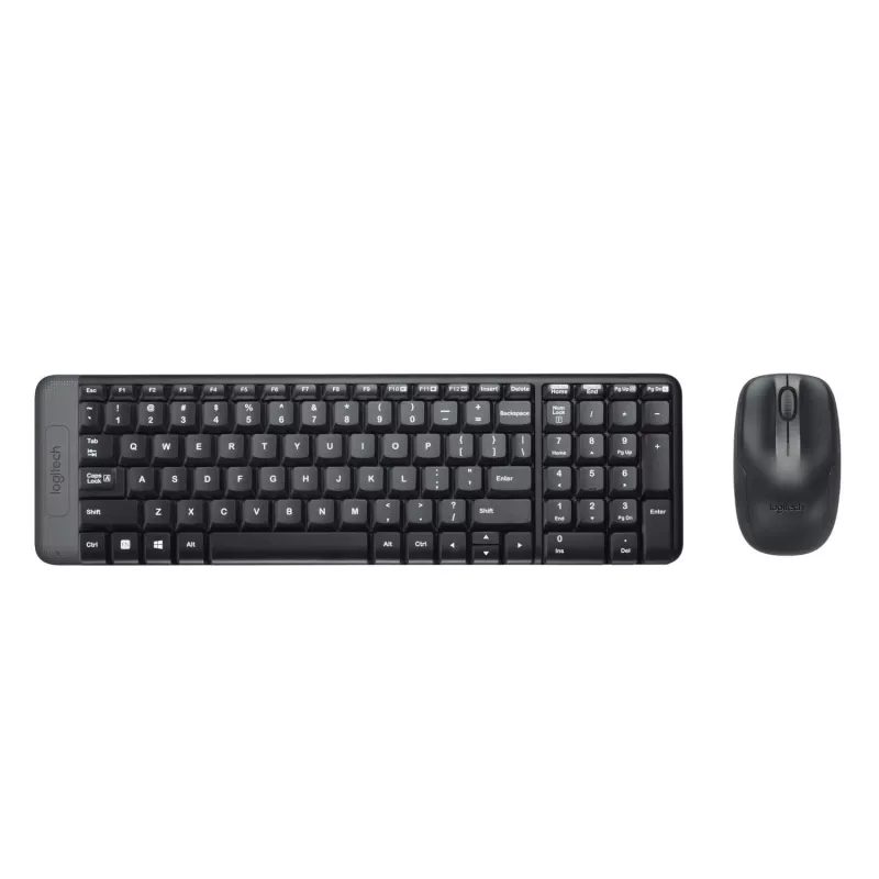 Logitech Wireless Combo MK220 - belaidis klaviatūros ir pelės rinkinys - 2,4 GHz - itališkas išdėstymas - tamsiai pilka (920-003721)