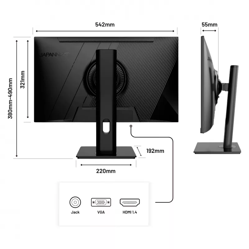 Japannext JN-IPS2382FHDR-HSP 24 colių Full HD IPS monitorius