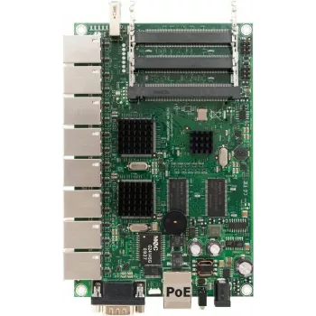 MikroTik RB493G RouterBOARD maršrutizatorius, 9x Fast Ethernet, 3x miniPCI, 680 MHz