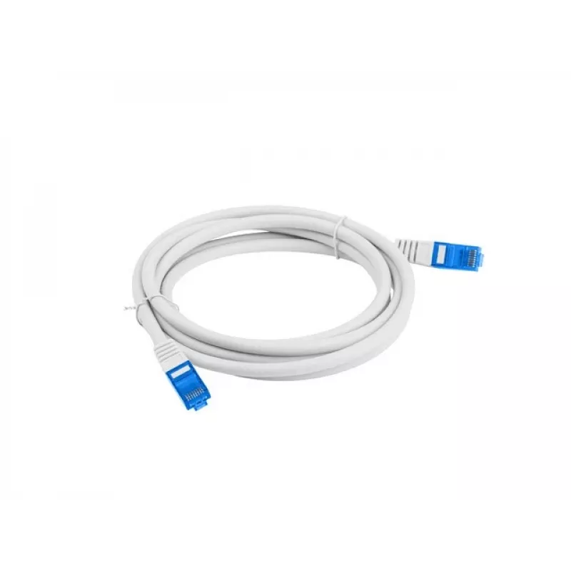 Tinklo kabelis LANBERG Cat6a S/FTP PCF6A-10CC-0100-S, 1 m, RJ-45, pilkas, LSZH, 500 MHz