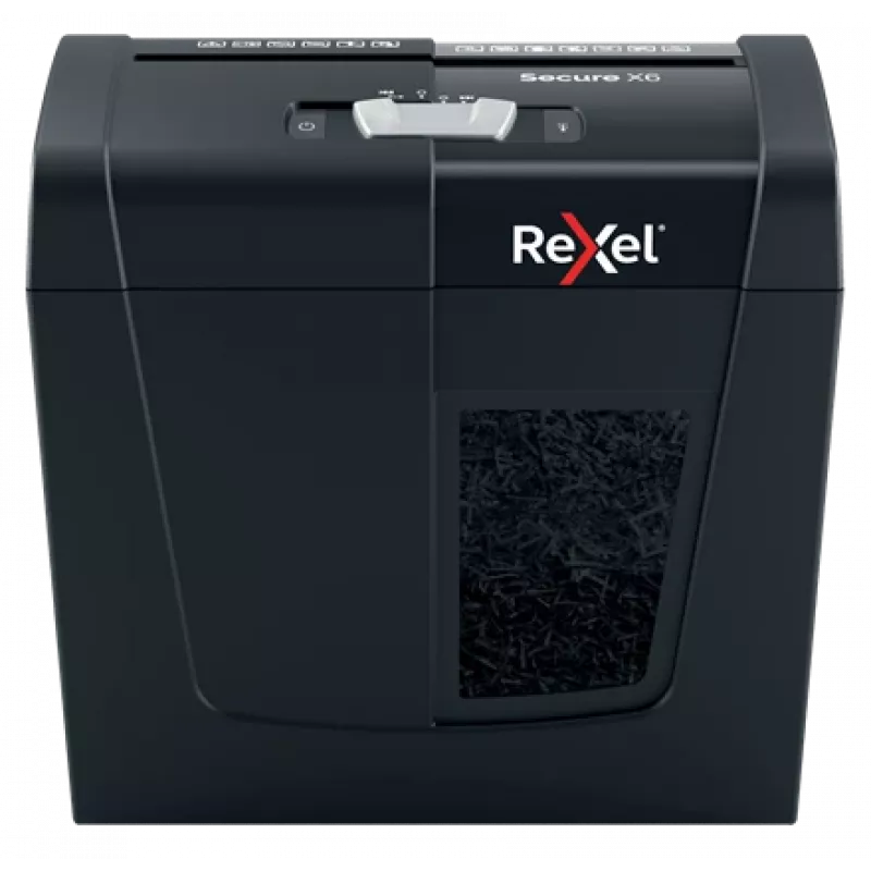 Rexel Secure X6 skersinio pjovimo popieriaus smulkintuvas P4, 4 x 40 mm, 10 L, 6 lapų
