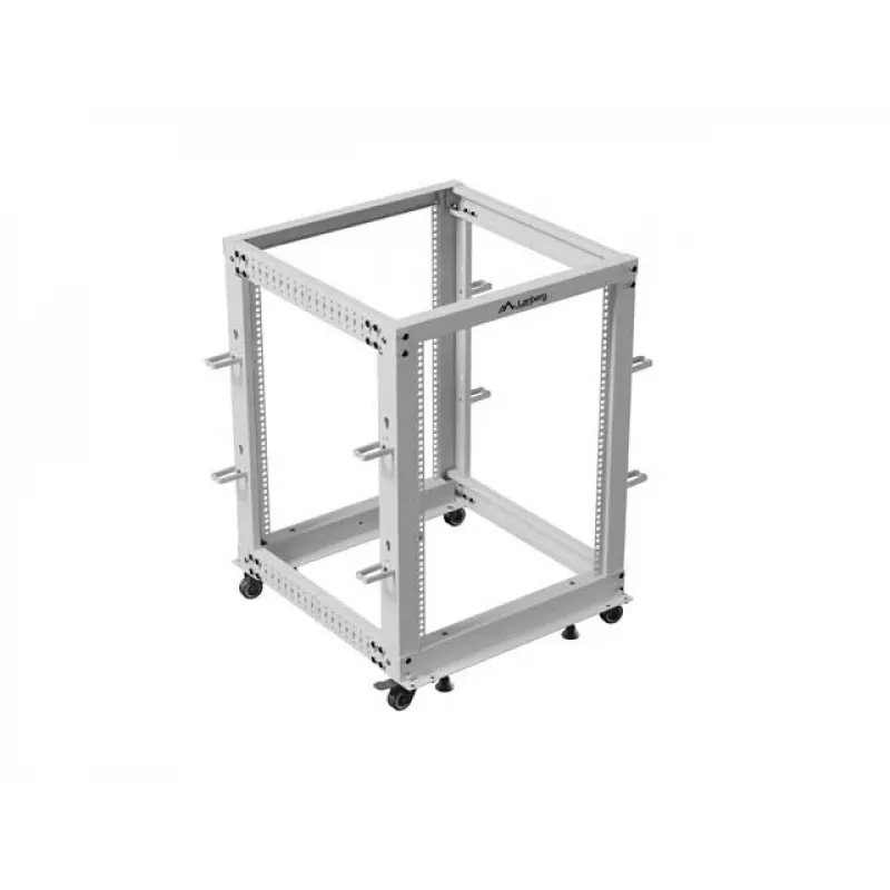 Atviras stovas 19 inch 15U 600x600-1100 pilkas
