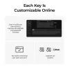 Mechaninė klaviatūra Keychron Q3 Ultra 8K — 80 % QWERTY, laidinis ir belaidis, RGB, juoda