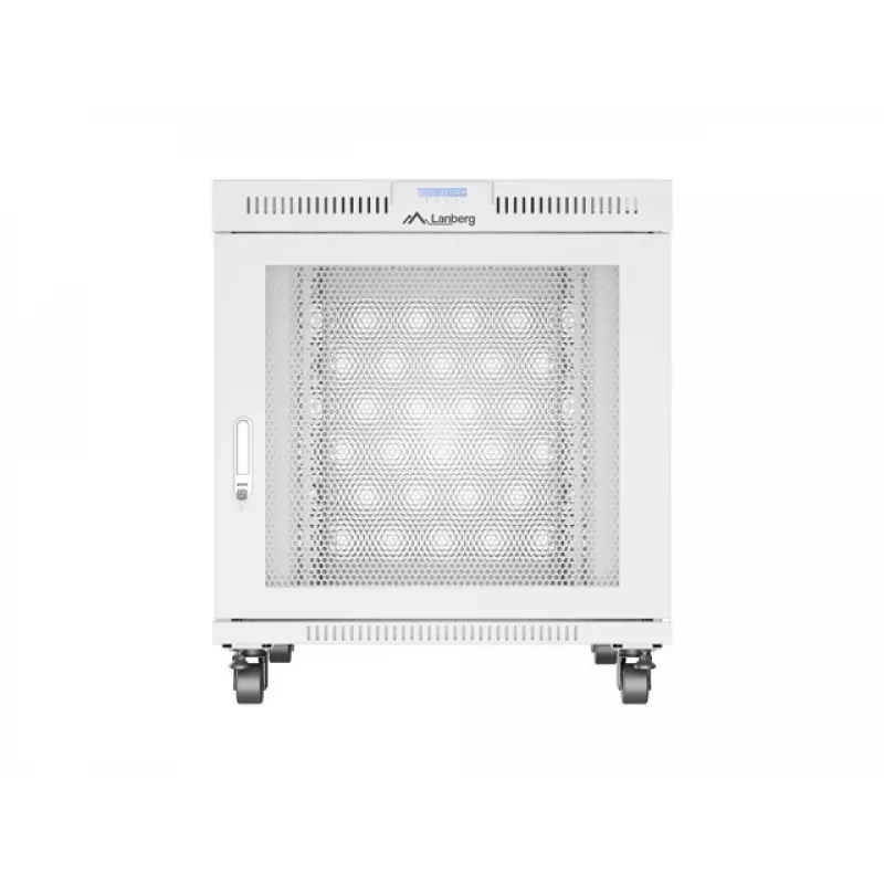 Rack spinta LANBERG FF01-8015-23SL 19 colių 15U, pilka, perforuotos priekinės durelės