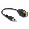 DeLOCK Laidas RCA kištukas į gnybtų bloką su mygtuku 15 cm