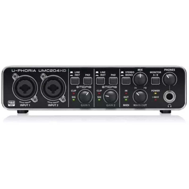 Papildoma muzikos įranga Behringer UMC204HD