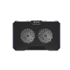 FURY GUNBAI G3 aušinimo padėklas nešiojamam kompiuteriui 14.1–17.3 col., 2 ventiliatoriai, RGB apšvietimas, 2× USB