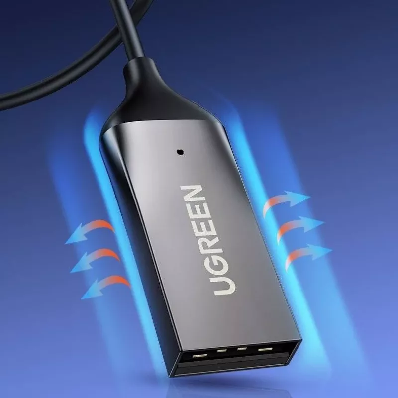 Bluetooth garso imtuvas UGREEN CM309 Bluetooth 5.0 USB su 3,5 mm AUX lizdu, juodas, 20–20000 Hz