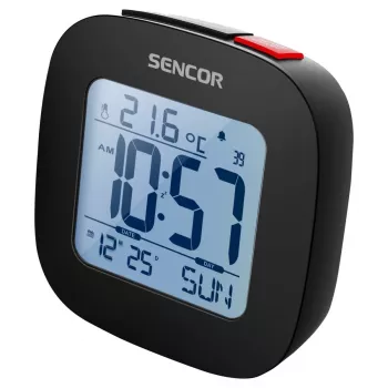 Sencor SDC 1200 B Laikrodis su žadintuvu, Juodas