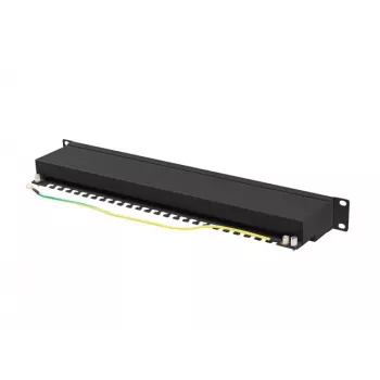 Patch panel 1U Lanberg PPSA-1024-B