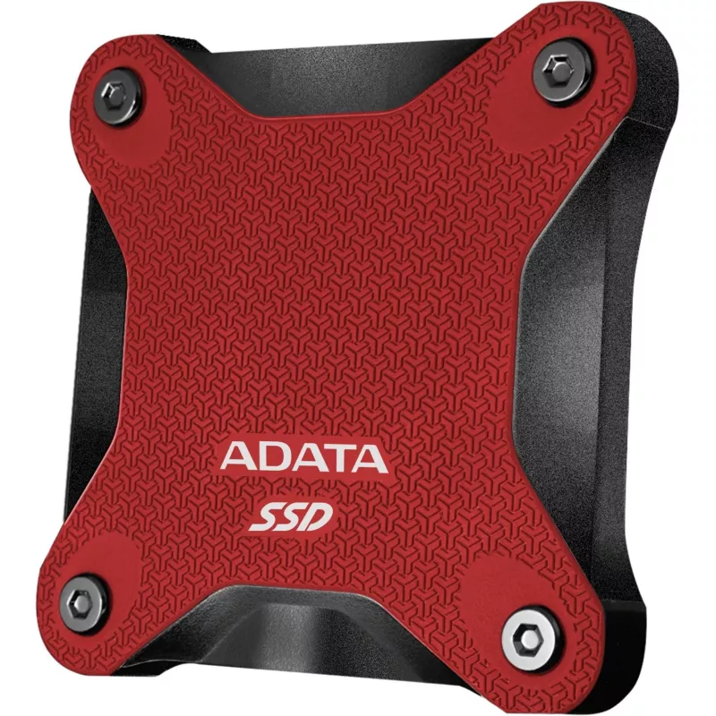 Išorinis SSD ADATA SD620 1 TB, nešiojamas, USB 3.2 Gen 2 (Micro-USB B), skaitymas 520 MB/s, rašymas 460 MB/s, atsparus smūgiams, raudonas