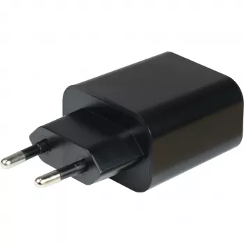 Inter-Tech PD-2120 20W greitasis kroviklis su PD ir QC 3.0, 2 prievadai (USB-C + USB-A), juodas