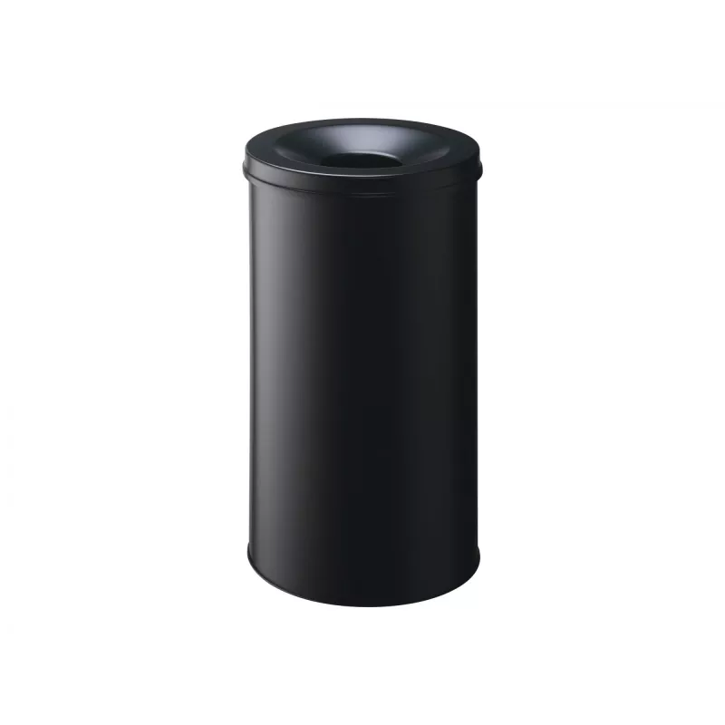 Durable šiukšlių dėžė – apvali – 60 L – plieninė – juoda