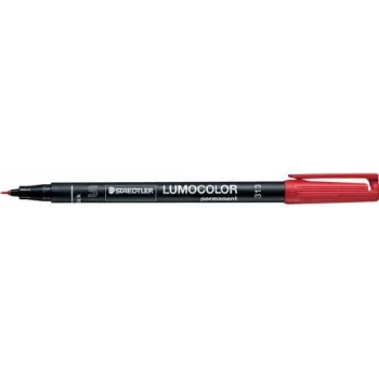 Staedtler 313-2 Permanentinis markeris su apvaliu antgaliu, raudonas, 10 vnt.