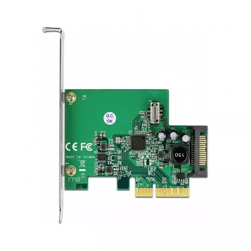 DeLOCK PCI Express x4 kortelė su 1 vidiniu USB 3.2 Gen 2 rakto B 20 kaiščių lizdu