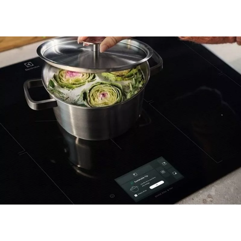 Įmontuojama indukcinė kaitlentė Electrolux EIS77453, 4 zonos, 680×490×44 mm, juoda, stiklinis viršus