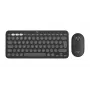 Logitech Pebble 2 Combo for Mac, Tonal Graphite, US International belaidis klaviatūros ir pelės rinkinys