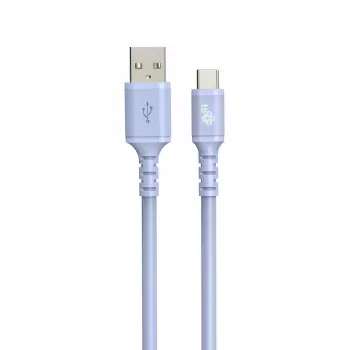 TB Laidas USB-A – USB-C violetinis 1m