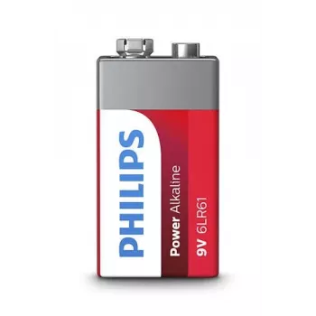 Vienkartinė baterija Philips PowerLife šarminė 9V 6LR61P1B/10