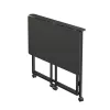 Sulankstomas stalas Maclean MC-1250 B, juodas, mobilus, 100x50 cm, max. 50 kg