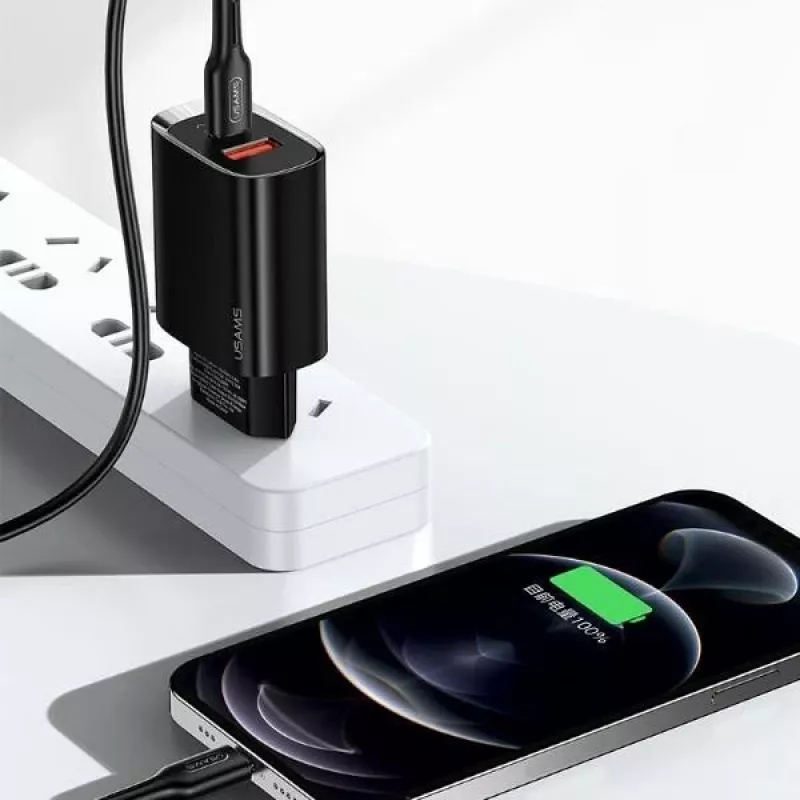 Įkroviklis Usams T35 20W PD3 USB-C į USB greitojo įkrovimo adapteris