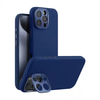 Apsauginis dėklas Nillkin LensWing Apple iPhone 16 Pro Max – mėlynas, su MagSafe, pakeltas fotoaparato kraštas