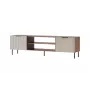 TV spintelė Cama ALMERA 180.5×42×52.5 cm riešutas/kreminė – medžio drožlių plokštės viršus, riešutinės spalvos rėmas